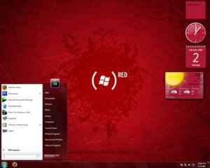 hardwired red windows 7 theme
